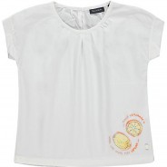 Preisvergleich für Oberteile: Blusenshirt kurzärmlig Lemons Blusentops  weiß Gr. 92 Mädchen Kleinkinder