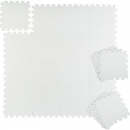 Preisvergleich für Heimtextilien: Bodenschutzmatte 30x30cm 24er Set weiß