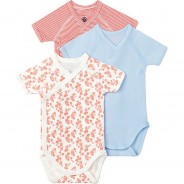 Preisvergleich für Strampler & Spieler: Body 3er-Pack  bunt Gr. 56 Mädchen Baby