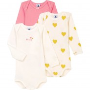 Preisvergleich für Strampler & Spieler: Body  3er-Pack, Organic Cotton bunt Gr. 86 Mädchen Kleinkinder