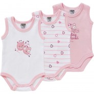 Preisvergleich für Strampler & Spieler: Body 3er Pack  rosa-kombi Gr. 86 Mädchen Kleinkinder