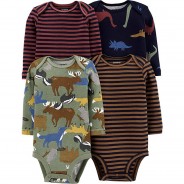 Preisvergleich für Strampler & Spieler: Body 4er Pack  mehrfarbig Gr. 68 Jungen Baby