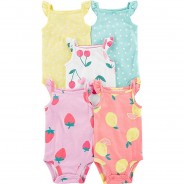 Preisvergleich für Strampler & Spieler: Body 5er Pack  mehrfarbig Gr. 50/56 Mädchen Baby