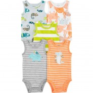 Preisvergleich für Strampler & Spieler: Body 5er Pack  mehrfarbig Gr. 86/92 Jungen Kleinkinder