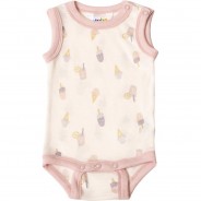 Preisvergleich für Strampler & Spieler: Body ärmellos Sommer Merinowolle Bodys  rosa Gr. 80 Mädchen Kleinkinder