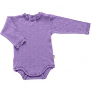 Preisvergleich für Strampler & Spieler: Body langarm Merinowolle/Seide Bodys  rosa Gr. 98/104 Mädchen Kleinkinder