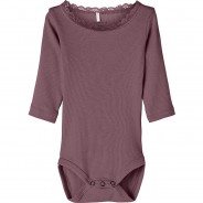 Preisvergleich für Strampler & Spieler: Body NBFKAB , Organic Cotton weinrot Gr. 86 Mädchen Kinder