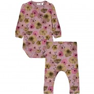 Preisvergleich für Strampler & Spieler: Body NBFTHILDE , Organic Cotton lila Gr. 80 Mädchen Baby
