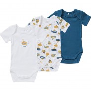 Preisvergleich für Strampler & Spieler: Body  NBMBODY 3er Pack blau Gr. 56 Jungen Kinder