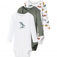 Preisvergleich für Strampler & Spieler: Body NBMBODY 3er Pack  grün Gr. 50 Jungen Kinder