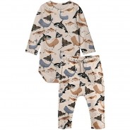 Preisvergleich für Strampler & Spieler: Body NBMTAMMES , Organic Cotton grau Gr. 62 Jungen Baby