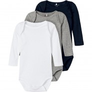 Preisvergleich für Strampler & Spieler: Body NBNBODY 3er Pack dunkelblau Gr. 62