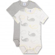 Preisvergleich für Strampler & Spieler: Body , Organic Cotton weiß Gr. 86 Jungen Kleinkinder
