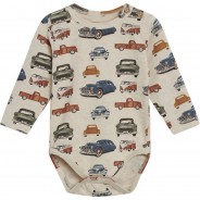 Preisvergleich für Strampler & Spieler: Body weiß/beige Gr. 74 Jungen Baby