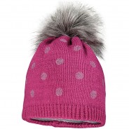 Preisvergleich für Mützen & Accessoires: Bommelmütze  beere Gr. 53 Mädchen Baby