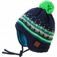 Preisvergleich für Mützen & Accessoires: Bommelmütze  dunkelblau Gr. 47 Jungen Baby