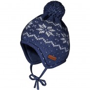 Preisvergleich für Mützen & Accessoires: Bommelmütze  dunkelblau Gr. 49 Jungen Kleinkinder