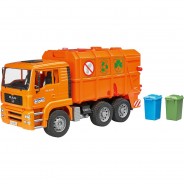 Preisvergleich für Autos: BRUDER 02760 Müll LKW 47cm MAN TGA orange