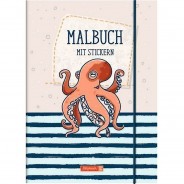 Preisvergleich für Malen & Zeichnen: Buch - Brunnen Ausmalblock Happy Ocean
