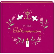 Preisvergleich für Tagebücher & Freundebücher: Buch - Eintragalbum - Meine Erstkommunion (beerenfarben)