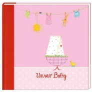 Preisvergleich für Geschenkideen: Buch - Eintragalbum:Unser Baby, rosa