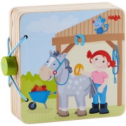 Preisvergleich für Babyspielzeug: Buch - HABA 303774 Holz-Babybuch Reiterhof