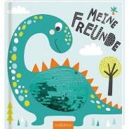 Preisvergleich für Tagebücher & Freundebücher: Buch - Meine Freunde: Dinos (mit Wende-Pailletten)