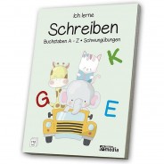 Preisvergleich für Kinderbücher: Buch - Schreib- und Rechenheft: Schwungübungen & Buchstaben A-Z