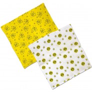 Preisvergleich für Stillartikel: BVB-Baby-Mulltuch (2er-Set) schwarz/gelb Gr. 70 x 70