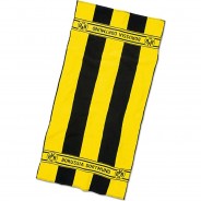 Preisvergleich für Heimtextilien: BVB-Duschtuch mit Blockstreifen 70x140cm schwarz/gelb