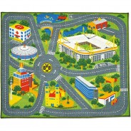 Preisvergleich für Heimtextilien: BVB-Spielteppich schwarz/gelb Gr. 100 x 120