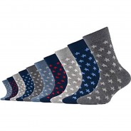Preisvergleich für Strumpfwaren: Camano Kinder Socken 10er-Pack blau-kombi Gr. 31-34