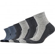 Preisvergleich für Strumpfwaren: Camano Kindersocken im 6er Pack dunkelgrau Gr. 27-30