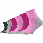 Preisvergleich für Strumpfwaren: Camano Kindersocken im 6er Pack fuchsia Gr. 39-42