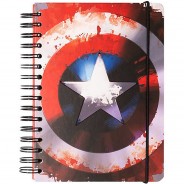 Preisvergleich für Schulbedarf: Captain America Notizbuch rot
