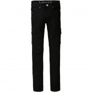 Preisvergleich für Hosen: Cargohose  black denim Gr. 146 Mädchen Kinder