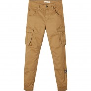 Preisvergleich für Hosen: Cargohose Bootcut NKMRYAN , Bundweite REGULAR beige Gr. 164 Jungen Kinder