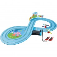 Preisvergleich für Autos: Carrera 20063043 First Autorennbahn "Peppa Pig - Kids GranPrix"
