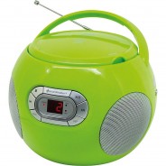 Preisvergleich für CD & Musikplayer: CD Spieler mit Hörbuchfunktion und UKW-Radio grün