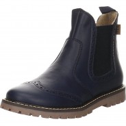 Preisvergleich für Schuhe: Mädchen Stiefel Schuhe Chelsea Boots Kinderschuhe Glattleder uni Stiefel blau Gr. 31 Mädchen Kinder