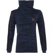 Preisvergleich für Oberteile: Cipo & Baxx Strickpullover blau Gr. 146/152 Jungen Kinder