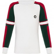 Preisvergleich für Oberteile: Cipo & Baxx Strickpullover weiß Gr. 146/152 Jungen Kinder