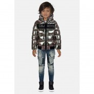 Preisvergleich für Jacken & Outdoorkleidung: Cipo & Baxx Winterjacke silber-kombi Gr. 122/128 Jungen Kinder