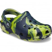 Preisvergleich für Schuhe: Classic Marbled Clog Kids Clogs dunkelblau Gr. 22/23