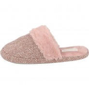 Preisvergleich für Schuhe: Cloxx U67525.1 Damen Pantoffeln flauschige Hausschuhe gefüttert in Old Pink Hausschuhe pink Gr. 37 Mädchen Kinder