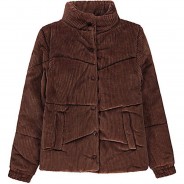 Preisvergleich für Jacken & Outdoorkleidung: Cordjacke wattiert Übergangsjacken  dunkelbraun Gr. 164 Mädchen Kinder
