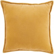 Preisvergleich für Heimtextilien: COTTON VELVET Kissen L 45 x B 45cm gelb Gr. 45 x 45