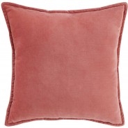 Preisvergleich für Heimtextilien: COTTON VELVET Kissen L 45 x B 45cm rosa Gr. 45 x 45
