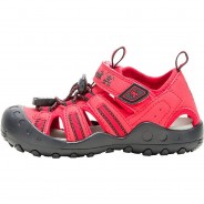 Preisvergleich für Schuhe: CRAB Trekkingsandale Unisex Kinder Outdoorsandalen rot Gr. 33