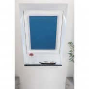 Preisvergleich für Heimtextilien: Dachfenster Sonnenschutz Haftfix, ohne Bohren Rollos blau Gr. 94 x 96,9